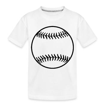 Baseball - Kinder Premium Bio T-Shirt - Weiß - Vorne
