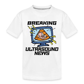 Bébé Ventre Grossesse Grossesse Statemnet Bébé - T-shirt bio Premium Enfant - blanc - Devant