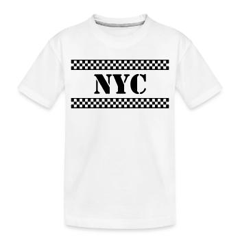 NYC Taxi - T-shirt bio Premium Enfant - blanc - Devant