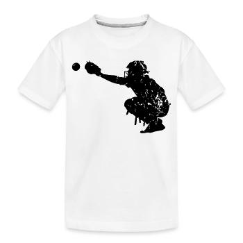 Baseball - Kinder Premium Bio T-Shirt - Weiß - Vorne