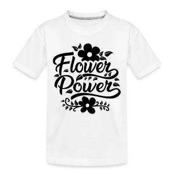 Pouvoir des fleurs - T-shirt bio Premium Enfant - blanc - Devant