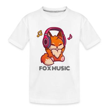 Fox Musique - T-shirt bio Premium Enfant - blanc - Devant