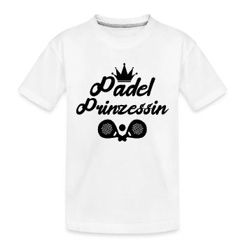 Sport Racket Padel Statement Player Padel Game - Kids' Premium Organic T-Shirt - white - Front