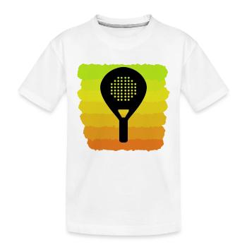 Setback Padel Player Fans Racket Leisure - Kids' Premium Organic T-Shirt - white - Front