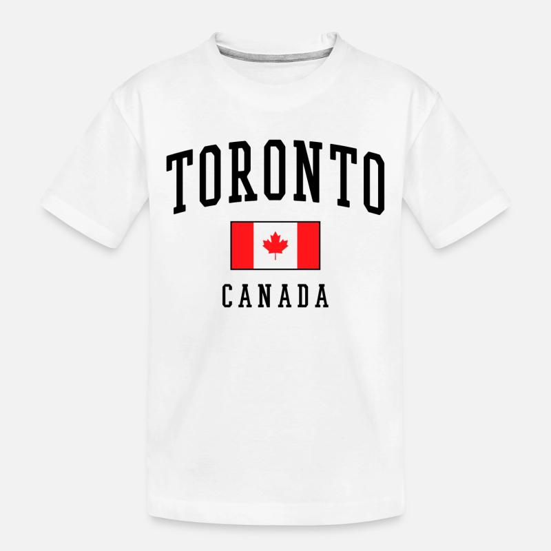Idée cadeau pour le design du drapeau du Canada à Toronto - T-shirt bio Premium Enfant - blanc