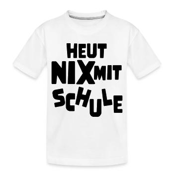 keine lust auf Schule - Kinder Premium Bio T-Shirt - Weiß - Vorne