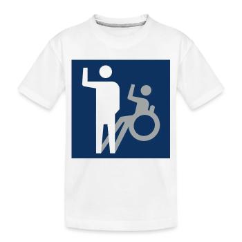 Tous les handicaps ne sont pas visibles * - T-shirt bio Premium Enfant - blanc - Devant