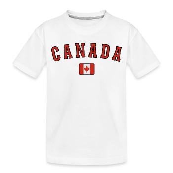 Flagge von Kanada, Kanadischer Stolz - Kinder Premium Bio T-Shirt - Weiß - Vorne