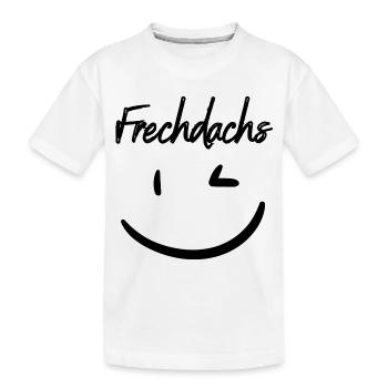 Frechdachs schwarz - Kinder Premium Bio T-Shirt - Weiß - Vorne