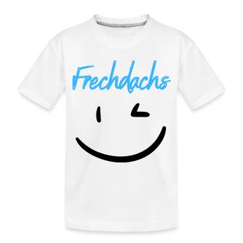 Frechdachs blau - Kinder Premium Bio T-Shirt - Weiß - Vorne