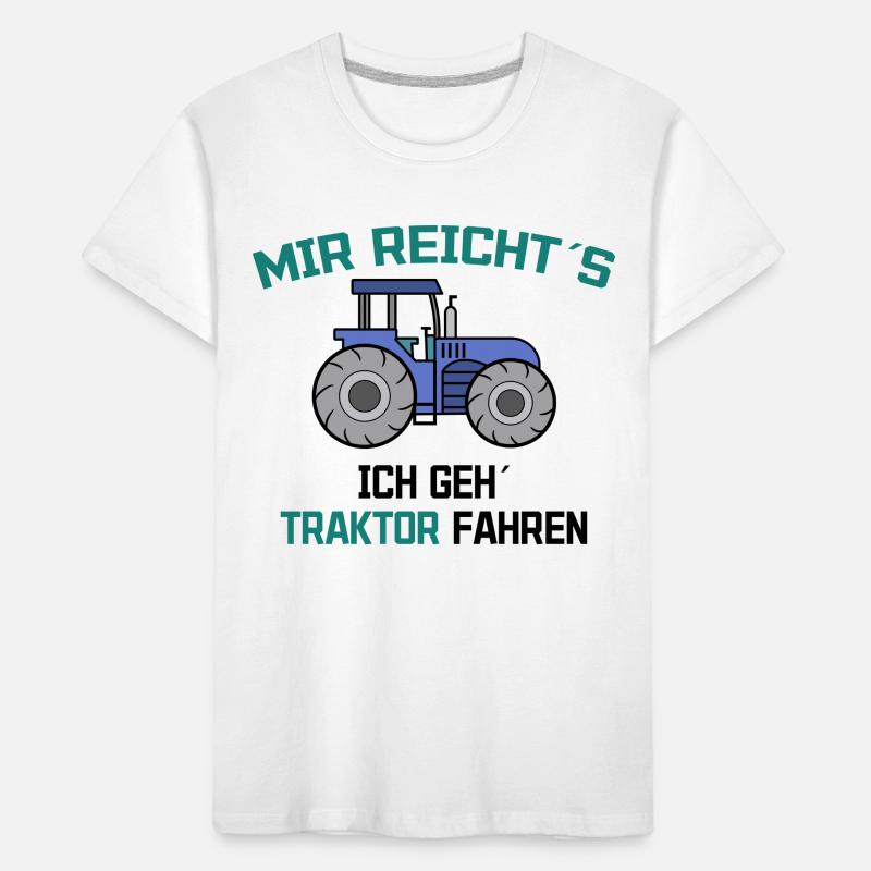 Traktor Statement Bauer Ackerbau Kraftfahrzeug Kinder Premium Bio T-Shirt