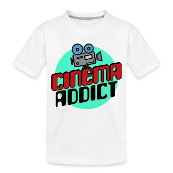 Movie Night Movies Series Statement Movie Night - Kids' Premium Organic T-Shirt - white - Front