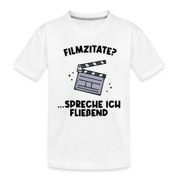 Movies Binge Watching Series Filme Statement - Kinder Premium Bio T-Shirt - Weiß - Vorne