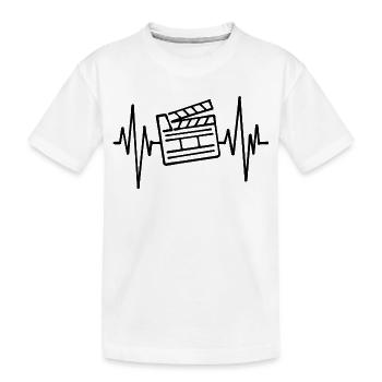 Movies, Movies, Cineaste, Movie Night, Television, Series - Kids' Premium Organic T-Shirt - white - Front