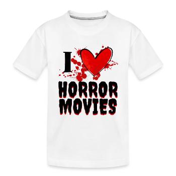 I Love Movie Statement Movies Heart Cinema Series - T-shirt bio Premium Enfant - blanc - Devant