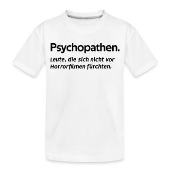 Dvd Abend Statement Filme Movies Kinoabend Serien - Kinder Premium Bio T-Shirt - Weiß - Vorne