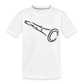 Clarinette - T-shirt bio Premium Enfant - blanc - Devant