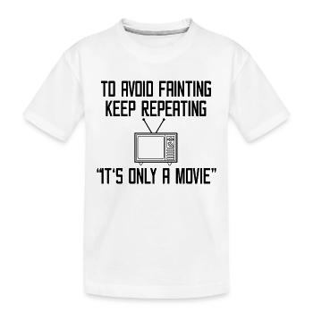 Télévision Regarder Film Film Déclaration Cinéma - T-shirt bio Premium Enfant - blanc - Devant