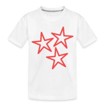 ETOILE. ETOILES. STAR. FÊTE. ANNIVERSAIRE. NOËL - T-shirt bio Premium Enfant - blanc - Devant