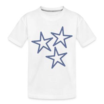 ETOILE. ETOILES. STAR. FÊTE. ANNIVERSAIRE. NOËL - T-shirt bio Premium Enfant - blanc - Devant