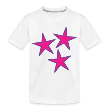 ETOILE. ETOILES. STAR. FÊTE. ANNIVERSAIRE. NOËL - T-shirt bio Premium Enfant - blanc - Devant