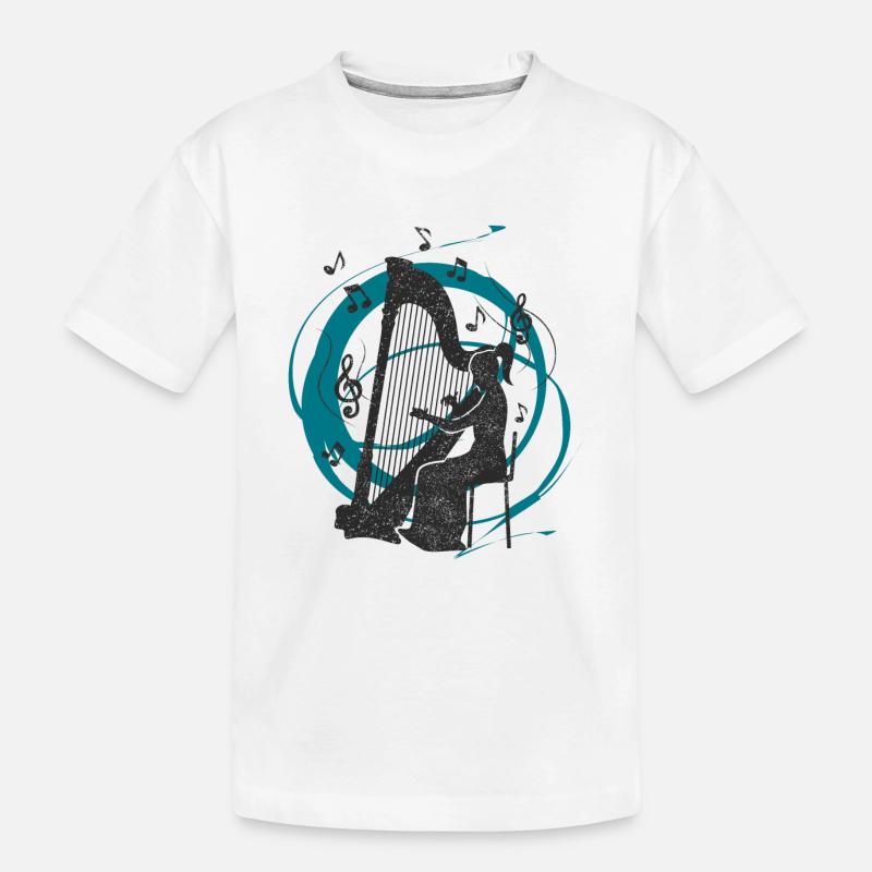 Sons de harpe - T-shirt bio Premium Enfant - blanc