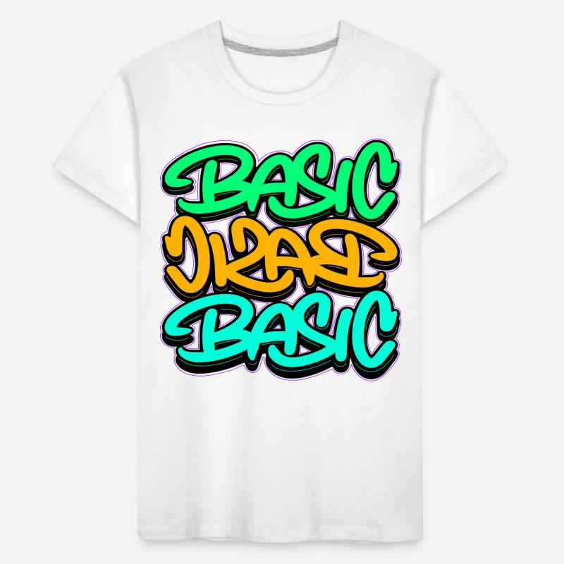 Urban Graffiti Basic Triple Font Kids' Premium Organic T-Shirt