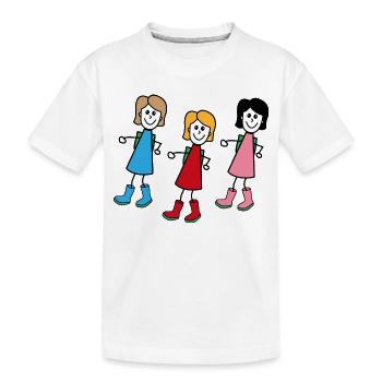 Femmes dans le style comique - T-shirt bio Premium Enfant - blanc - Devant