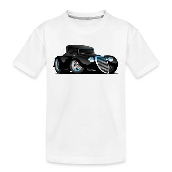 Midnight Muscle: Power in Black - Kids' Premium Organic T-Shirt - white - Front