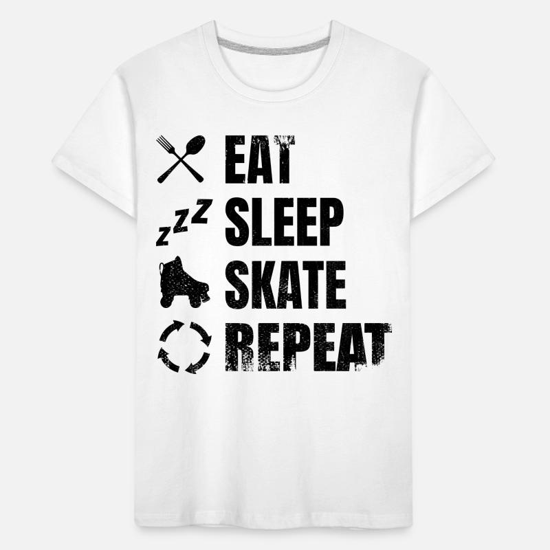 Roller skating routine Kids' Premium Organic T-Shirt