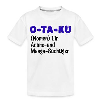 Anime Manga Statement Comic Otaku Zeichentrick - Kinder Premium Bio T-Shirt - Weiß - Vorne