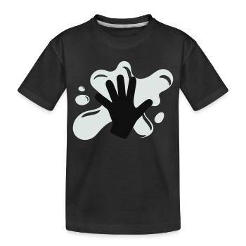 Climate Glue Action - Kids' Premium Organic T-Shirt - black - Front