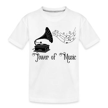 Musique vintage (noir) - T-shirt bio Premium Enfant - blanc - Devant