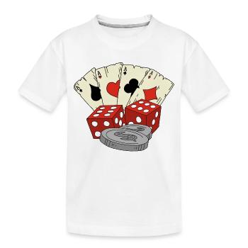 Chance aux jeux - T-shirt bio Premium Enfant - blanc - Devant