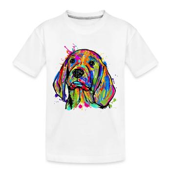 Favorite Animal Pets Dog Cuddly Pet Pet - Kids' Premium Organic T-Shirt - white - Front