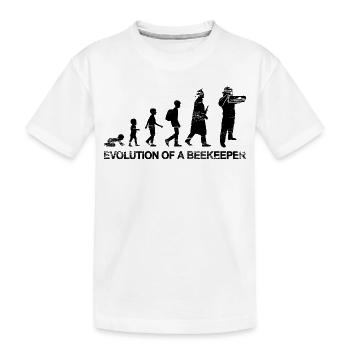 Le développement d’un apiculteur - T-shirt bio Premium Enfant - blanc - Devant