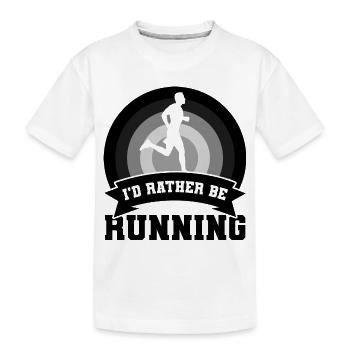 Lustiger Läufer Witz - Kinder Premium Bio T-Shirt - Weiß - Vorne