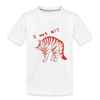 U wot mate?  - Kids' Premium Organic T-Shirt - white - Front