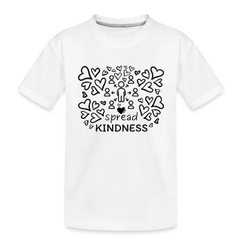 Citation inspirante de propagation de la gentillesse - T-shirt bio Premium Enfant - blanc - Devant