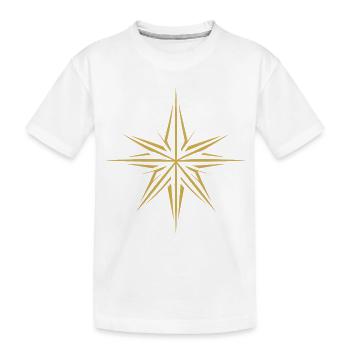 Poinsettia minimaliste : festif - T-shirt bio Premium Enfant - blanc - Devant