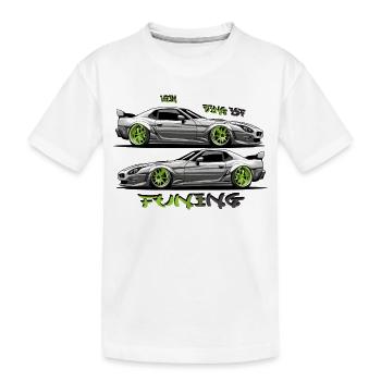 Mon truc, c’est le tuning - T-shirt bio Premium Enfant - blanc - Devant