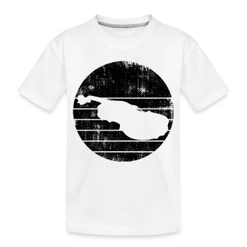 Violin - Kids' Premium Organic T-Shirt - white - Front