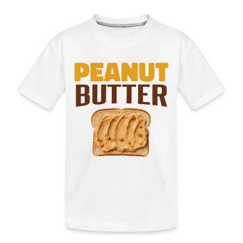 Pâte d’arachide - T-shirt bio Premium Enfant - blanc - Devant