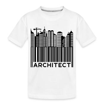 Travail, Architecte, Dire, Carrière, Profession, Travail - T-shirt bio Premium Enfant - blanc - Devant