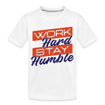 Arbeitskollege Statement Job Erfolg Karriere - Kinder Premium Bio T-Shirt - Weiß - Vorne