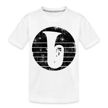 Tuba - Kinder Premium Bio T-Shirt - Weiß - Vorne