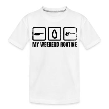 Fleischer Wochenende - Kinder Premium Bio T-Shirt - Weiß - Vorne