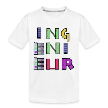 Carrière, Travail, Citation, Emploi, Ingénieur, Superviseur - T-shirt bio Premium Enfant - blanc - Devant