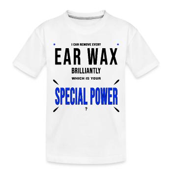 Ear Doctor Ears Earwax Gift Funny - Kids' Premium Organic T-Shirt - white - Front