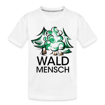 Logo d’arbres d’homme de forêt icône de logo de forêts de forêt - T-shirt bio Premium Enfant - blanc - Devant